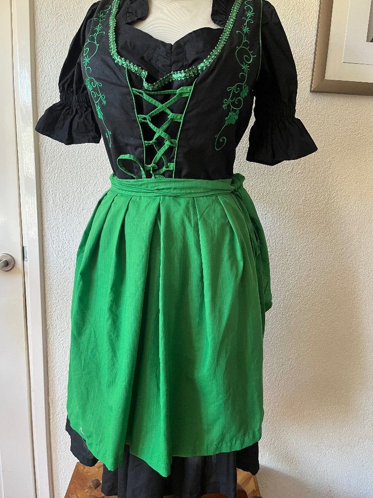 Bongossi dirndl met schort en blouse maat 40 nr 57, Maat 38/40 (M), Bongossi, Ophalen of Verzenden, Overige thema's