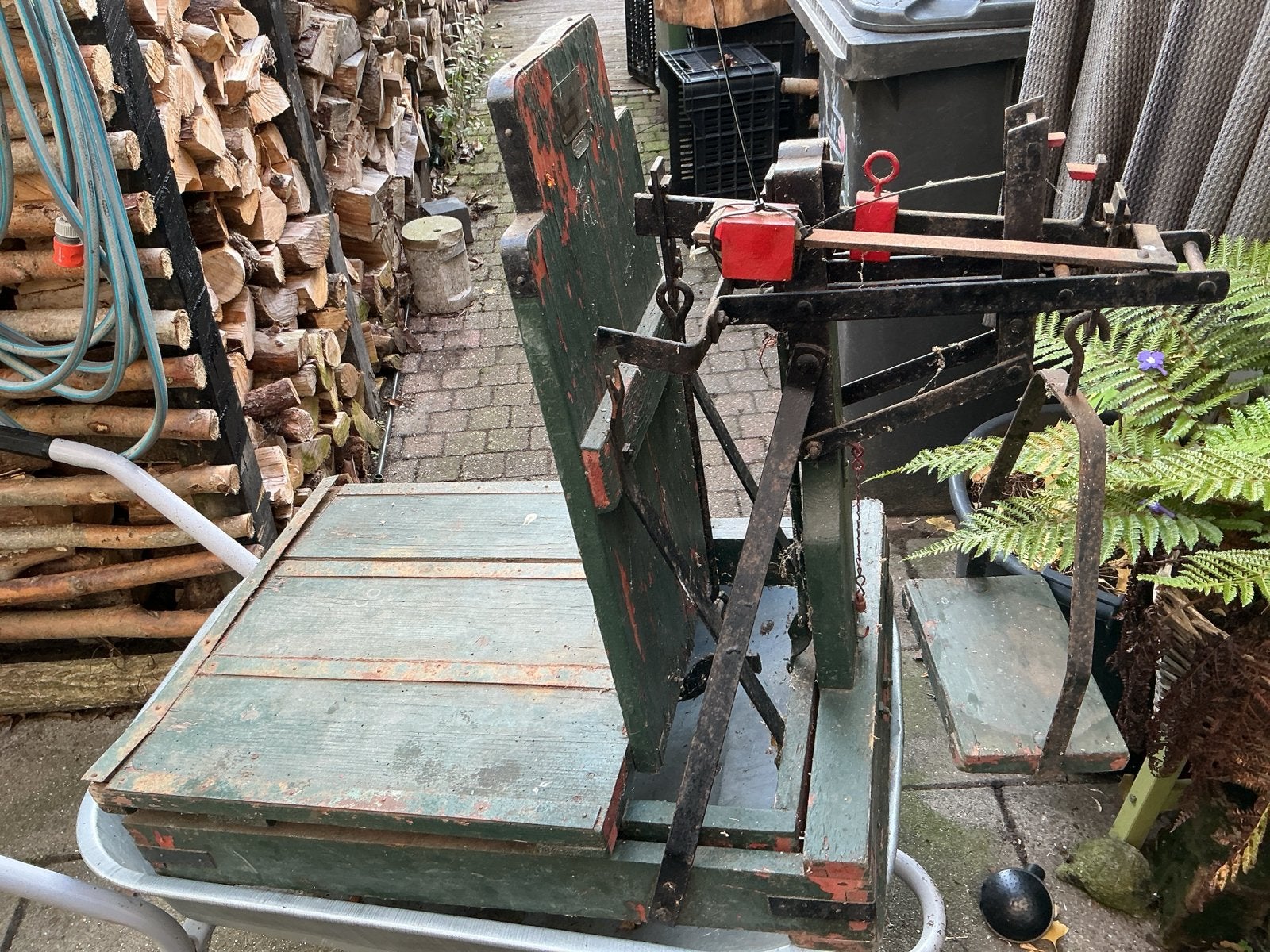 Antieke bascule, Antiek en Kunst, Ophalen of Verzenden