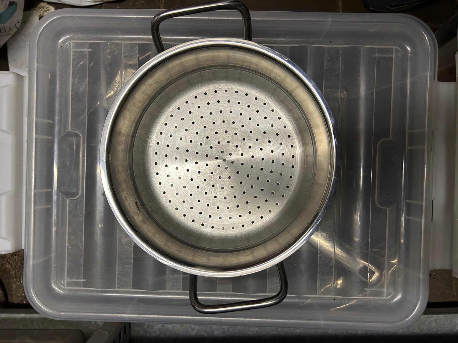 Professionele rvs inzetpan 18/10 inzetpan 20cm, Ophalen of Verzenden, Zo goed als nieuw