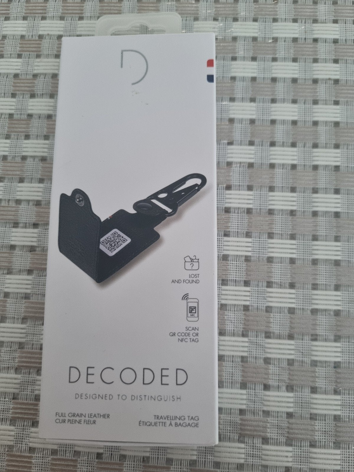Decoded Leren Reistag met QR en NFC - Zwart, Ophalen of Verzenden