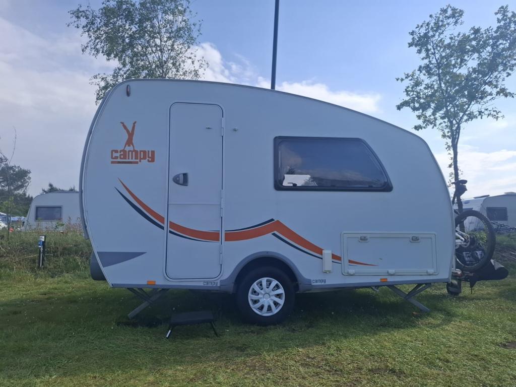 Te koop: Vrij unieke Dethleffs Campy, Tot en met 2, Particulier, 500 - 750 kg, Vast bed
