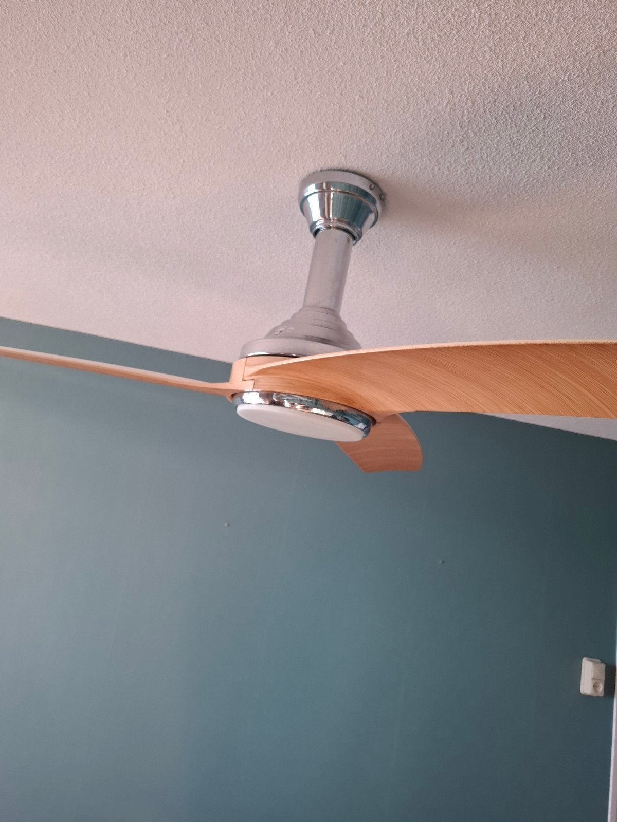 ventilatorlamp/ plafondventilator, Ophalen, Inclusief lichtbron, Zo goed als nieuw, Plafondlamp