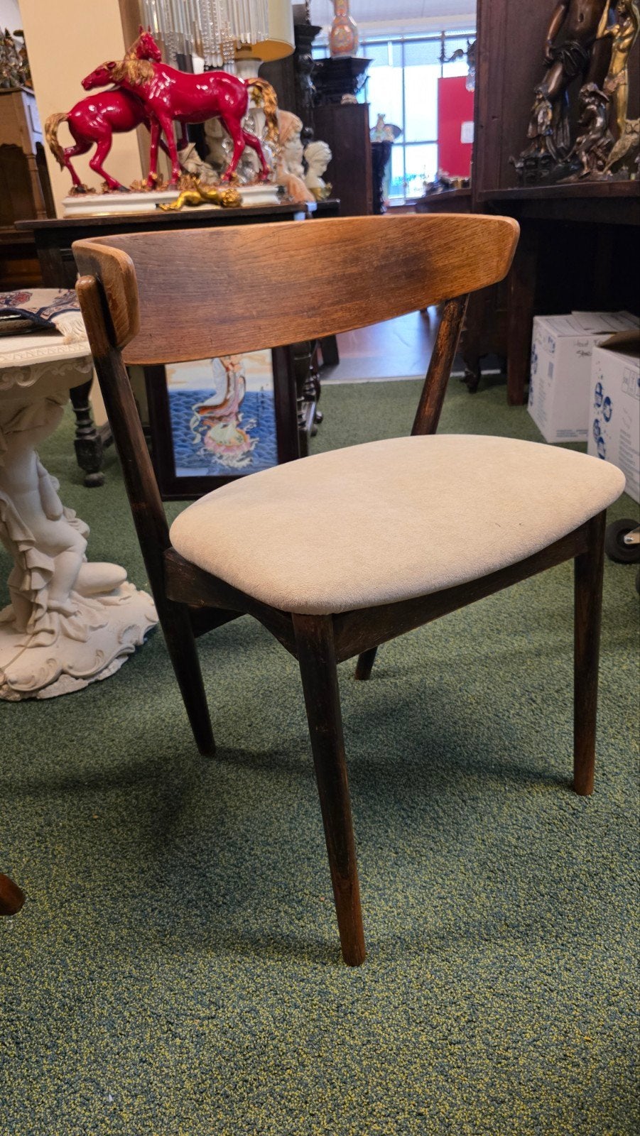 Deense vintage stoel, Antiek en Kunst, Ophalen