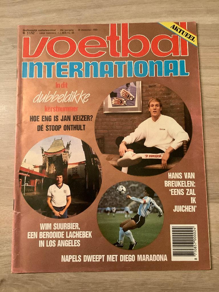 Voetbal International Kerstnummer 1985, Ophalen of Verzenden, Zo goed als nieuw, Overige binnenlandse clubs, Boek of Tijdschrift
