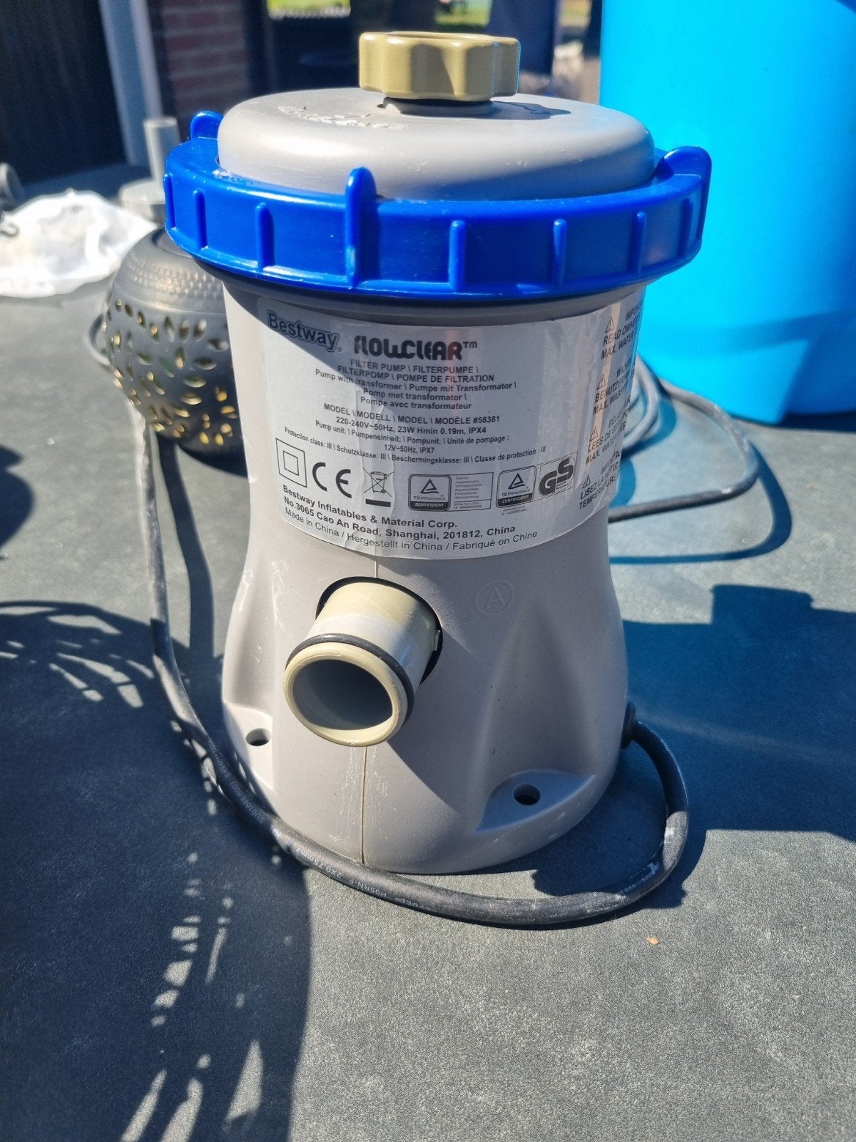 Bestway filterpomp 58381 onderdelen, Tuin en Terras, Ophalen of Verzenden, Zo goed als nieuw, Filter