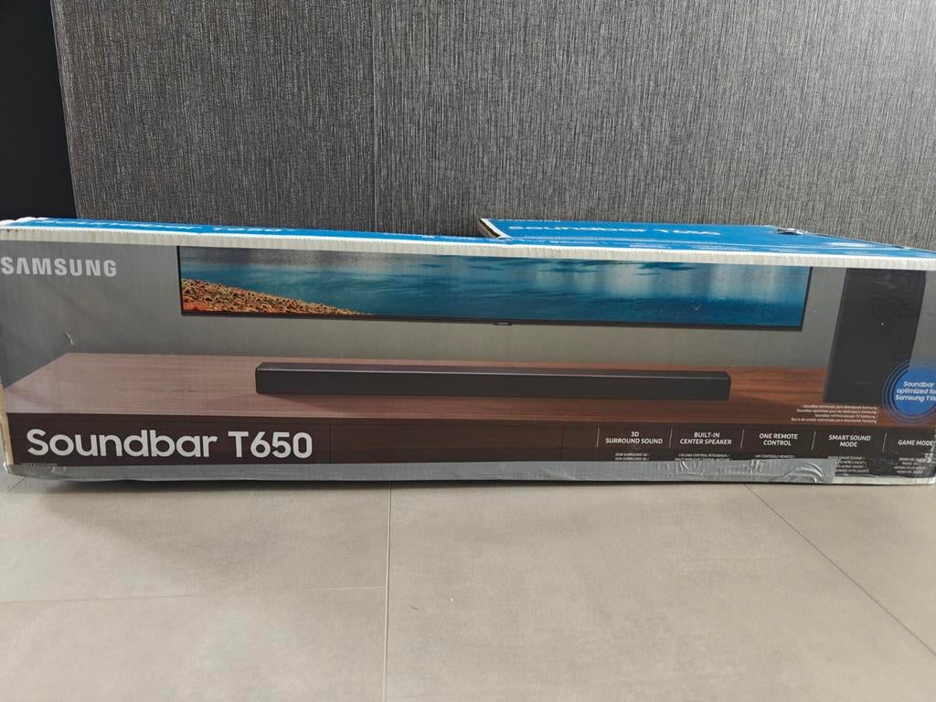 Samsung Soundbar HW-T650 met defecte subwoofer, Ophalen, Bluetooth, Zo goed als nieuw