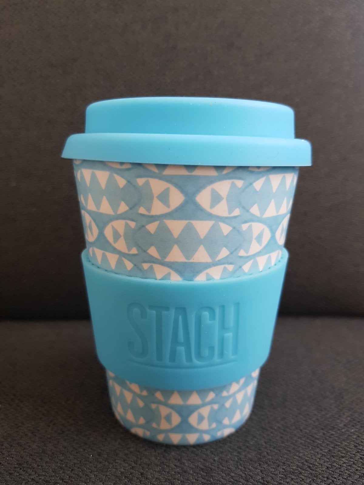 Stach blauwe beker bamboe to go plastic vrij, Verzenden, Nieuw, Beker of Kan