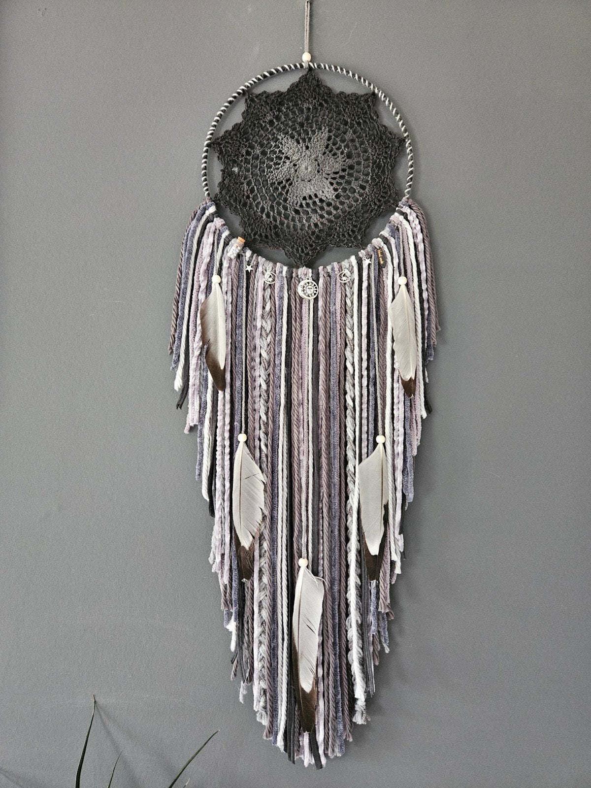 dromenvanger grijs wandkleed boho decoratie ibiza, Huis en Inrichting, Ophalen of Verzenden, Nieuw