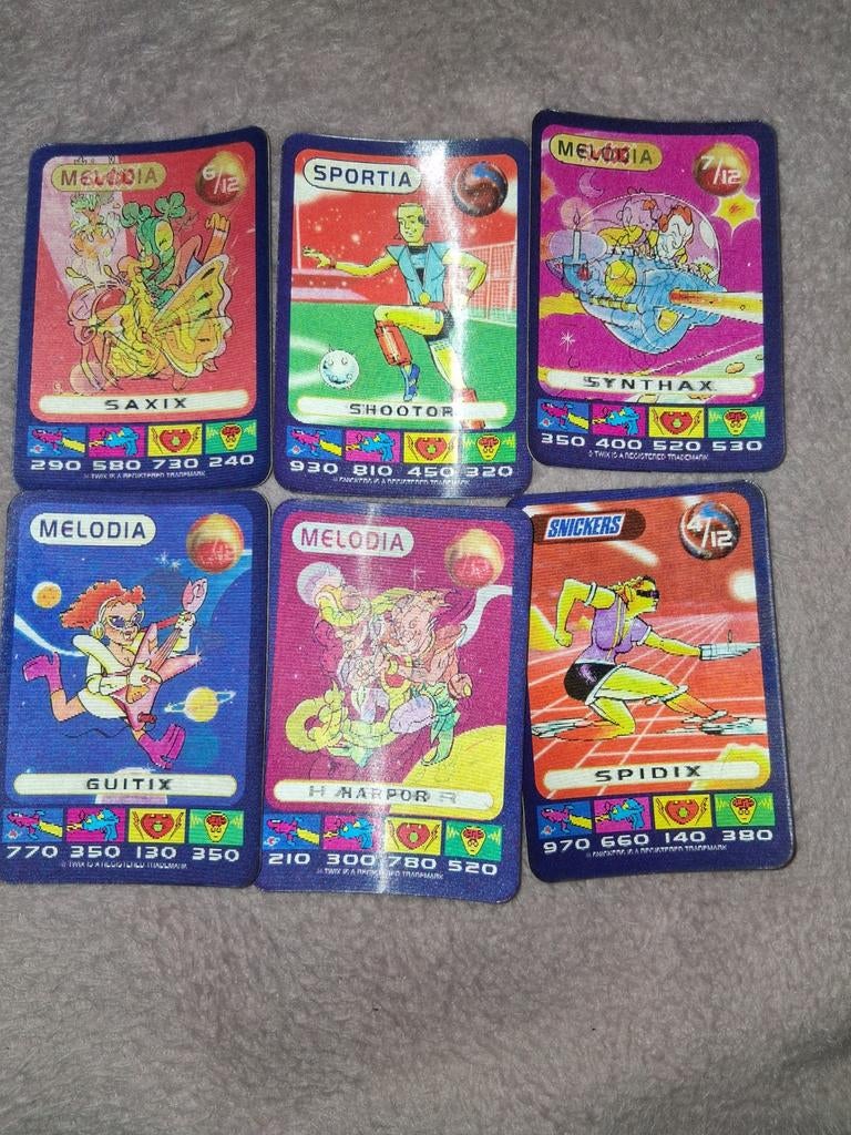 Spacix kaarten 6 stuks 1996, Ophalen of Verzenden, Meerdere kaarten