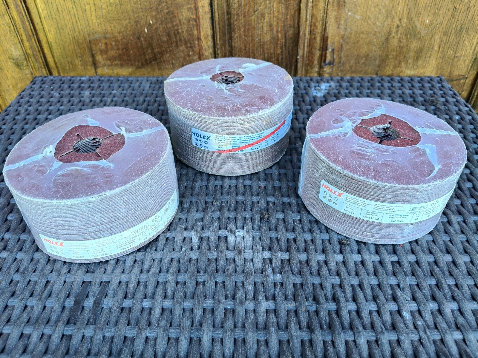 Holex  fiber slijpschijven 125x22, korrel 60, 3x50 stuks, Ophalen of Verzenden, Nieuw, 1200 watt of meer, Overige typen