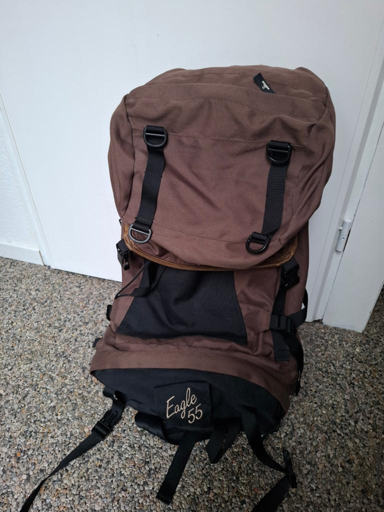 Nomad eagle 55 backpack tas, Sieraden, Tassen en Uiterlijk, Tassen | Rugtassen, Ophalen of Verzenden, Zo goed als nieuw, 60 cm of meer