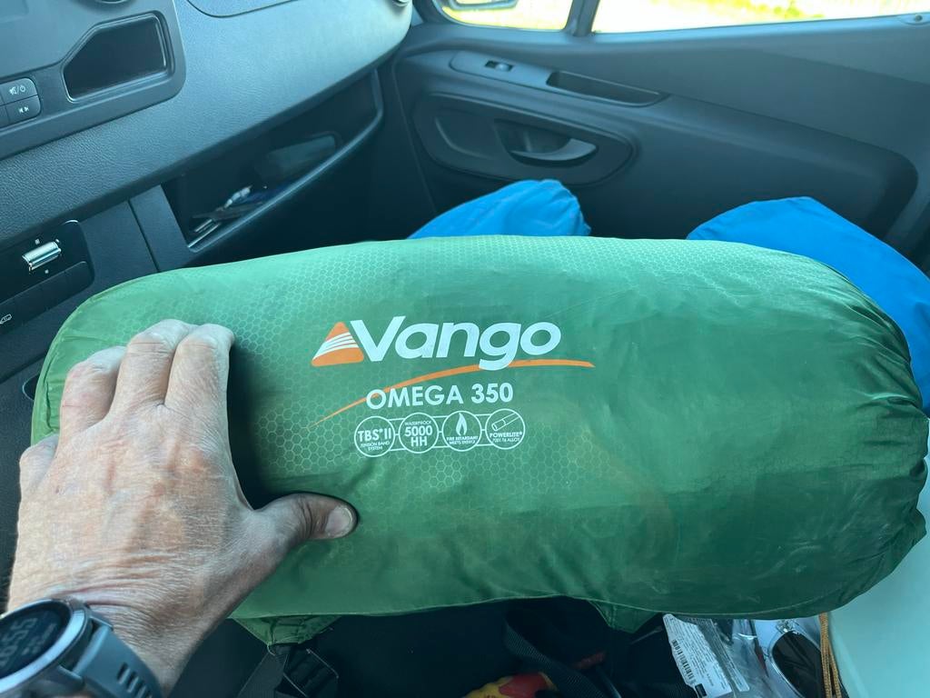 Vango Omega 350 tent met Human Comfort slaapmat, Caravans en Kamperen, Ophalen of Verzenden, Gebruikt, Tot en met 4