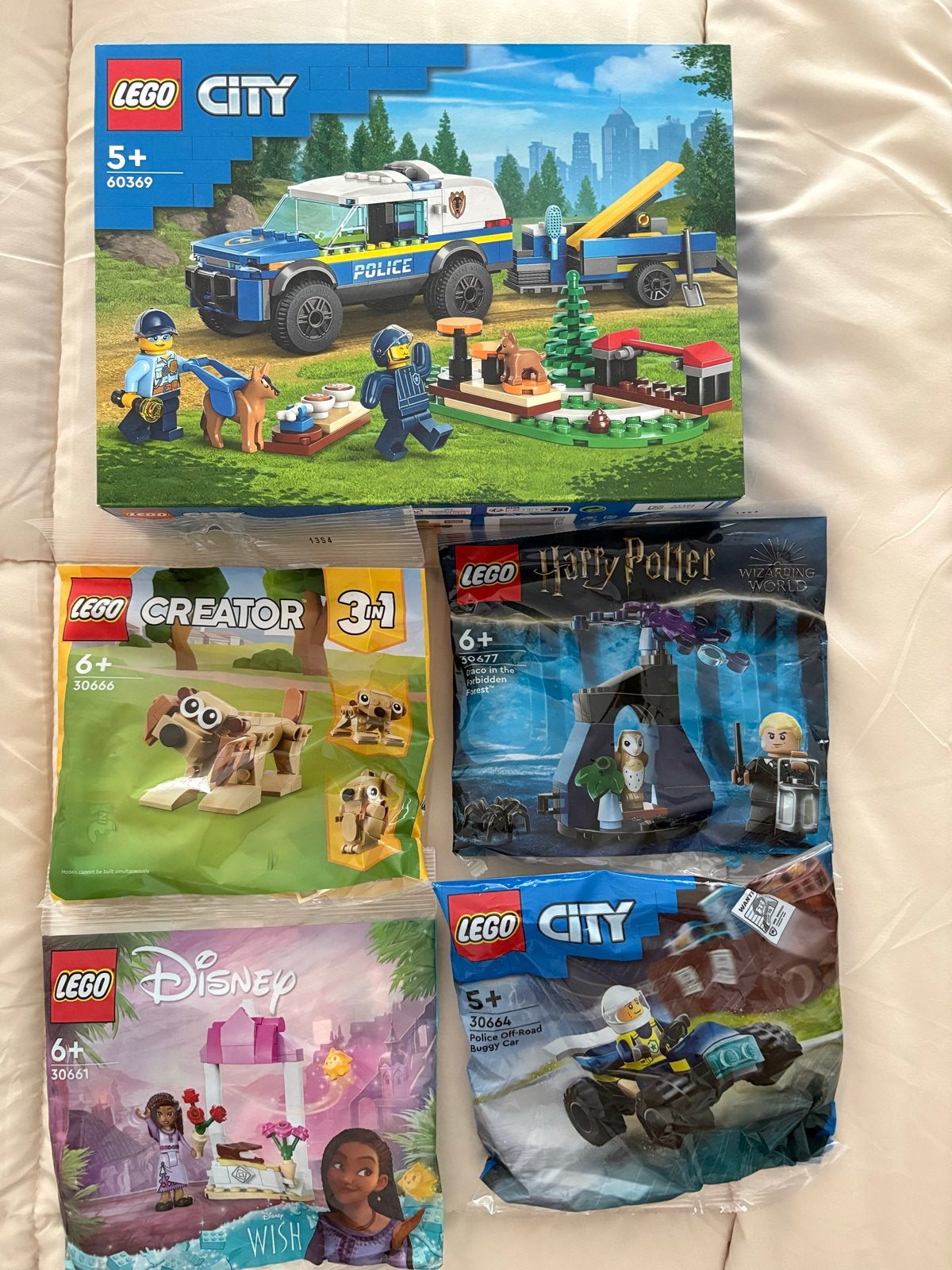 LEGO City, Creator, Harry Potter & Disney sets (5 stuks), Ophalen, Nieuw, Overige merken