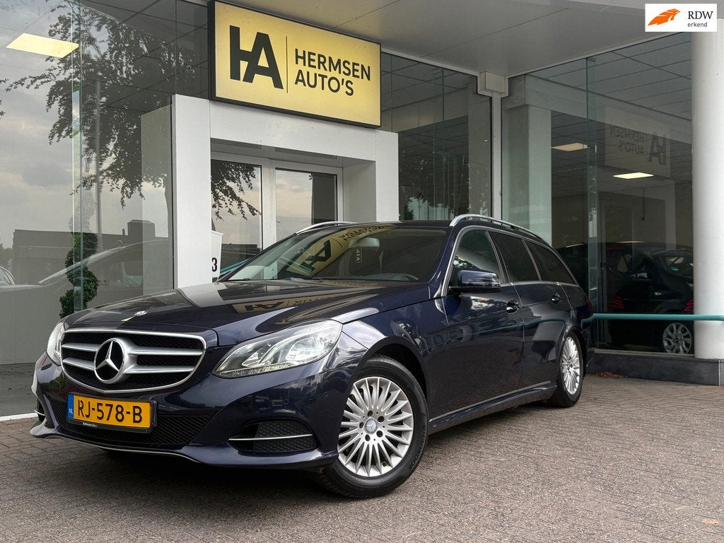 Mercedes-Benz E-klasse Estate 200 CDI / 2014 / Export / Read, Euro 5, Gebruikt, Blauw, Leder
