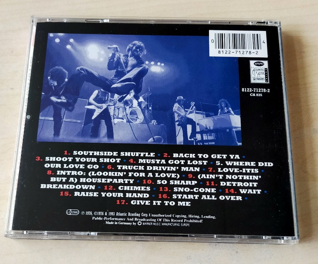 The J. Geils Band - Blow Your Face Out CD 1976/1993 Live, Cd's en Dvd's, Cd's | Rock, Ophalen of Verzenden, Zo goed als nieuw