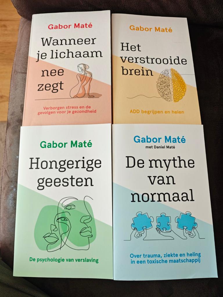 4 x Gabor Maté gesigneerde boeken, Boeken, Ophalen of Verzenden, Zo goed als nieuw, Gabor Maté