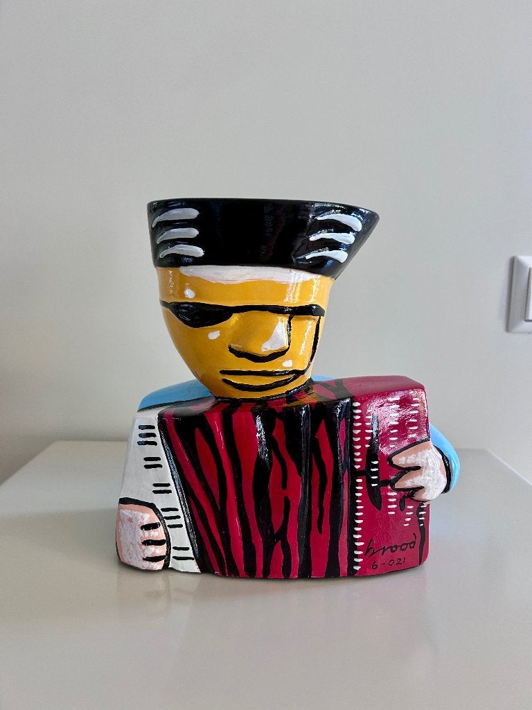 Herman brood beeld, Ophalen, Kunststof, 20 - 50 cm, Beeld