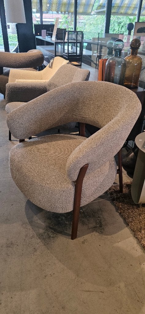 fauteuil Sedia - bruin | Showmodel 2 stuk op voorraad, Ophalen, Hout, Bornsestraat 31, 75 tot 100 cm