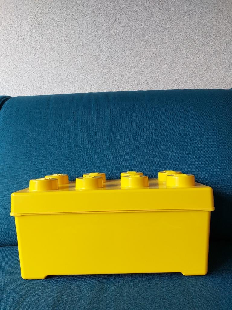 Gele Lego opbergdoos, Ophalen of Verzenden