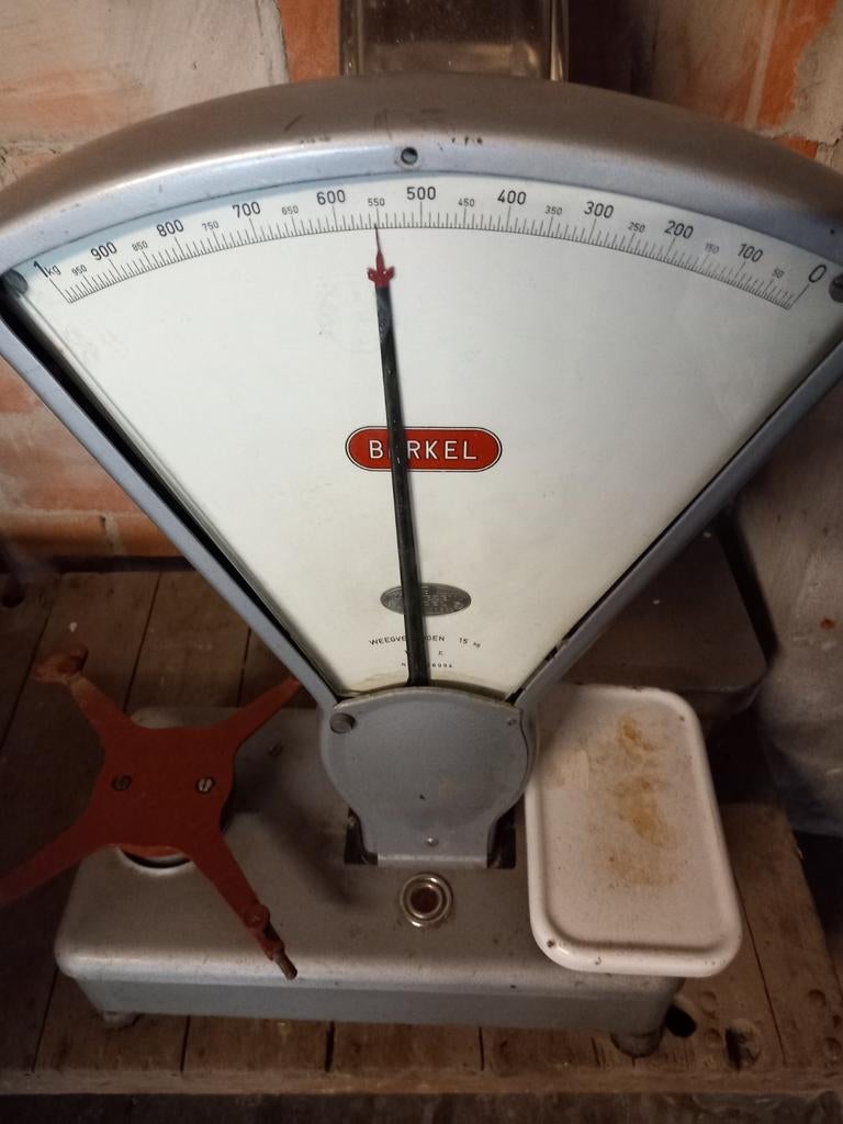 Antieke Berkel Winkelweegschaal - Vintage Weegschaal, Winkelweegschaal, Ophalen of Verzenden, Gebruikt, Minder dan 10 kg
