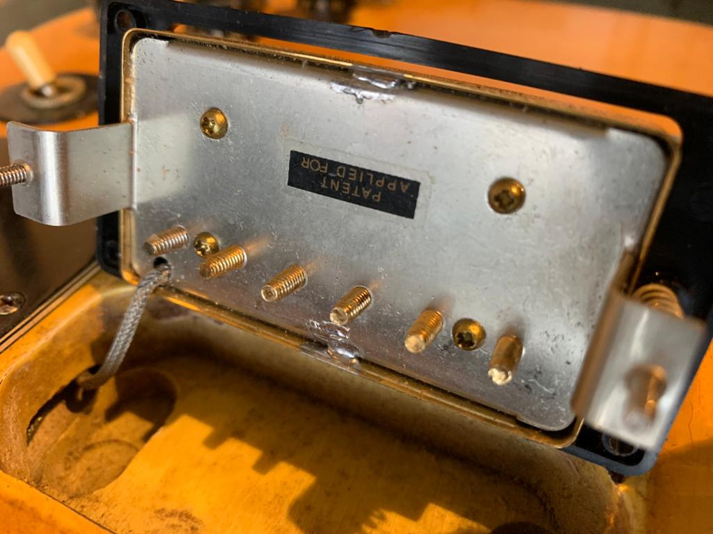 Gibson PAF Patent Applied For Humbucker Gold, Ophalen of Verzenden, Gebruikt, Elektrische gitaar