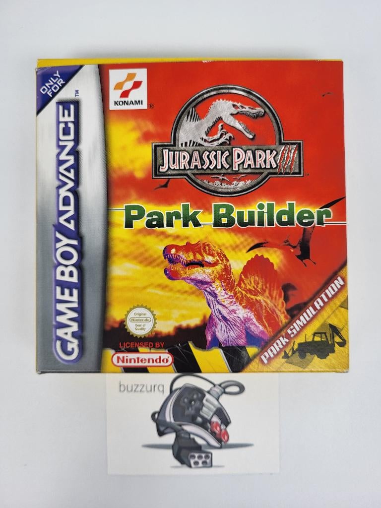 Jurassic Park III Park Builder - GBA Game Boy Advance - CIB, Avontuur en Actie, Gebruikt, 1 speler, Ophalen of Verzenden