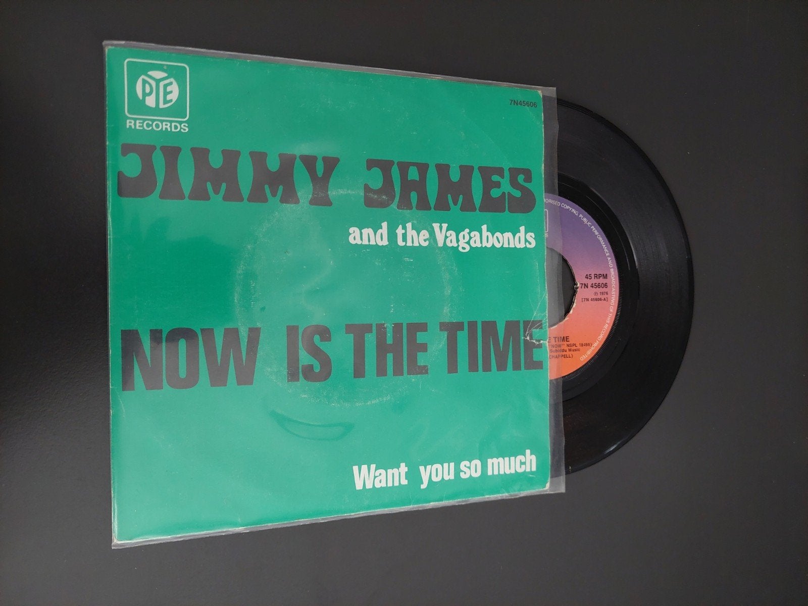 jimmy james now is the time, Cd's en Dvd's, Vinyl Singles, Ophalen of Verzenden, Gebruikt, 7 inch