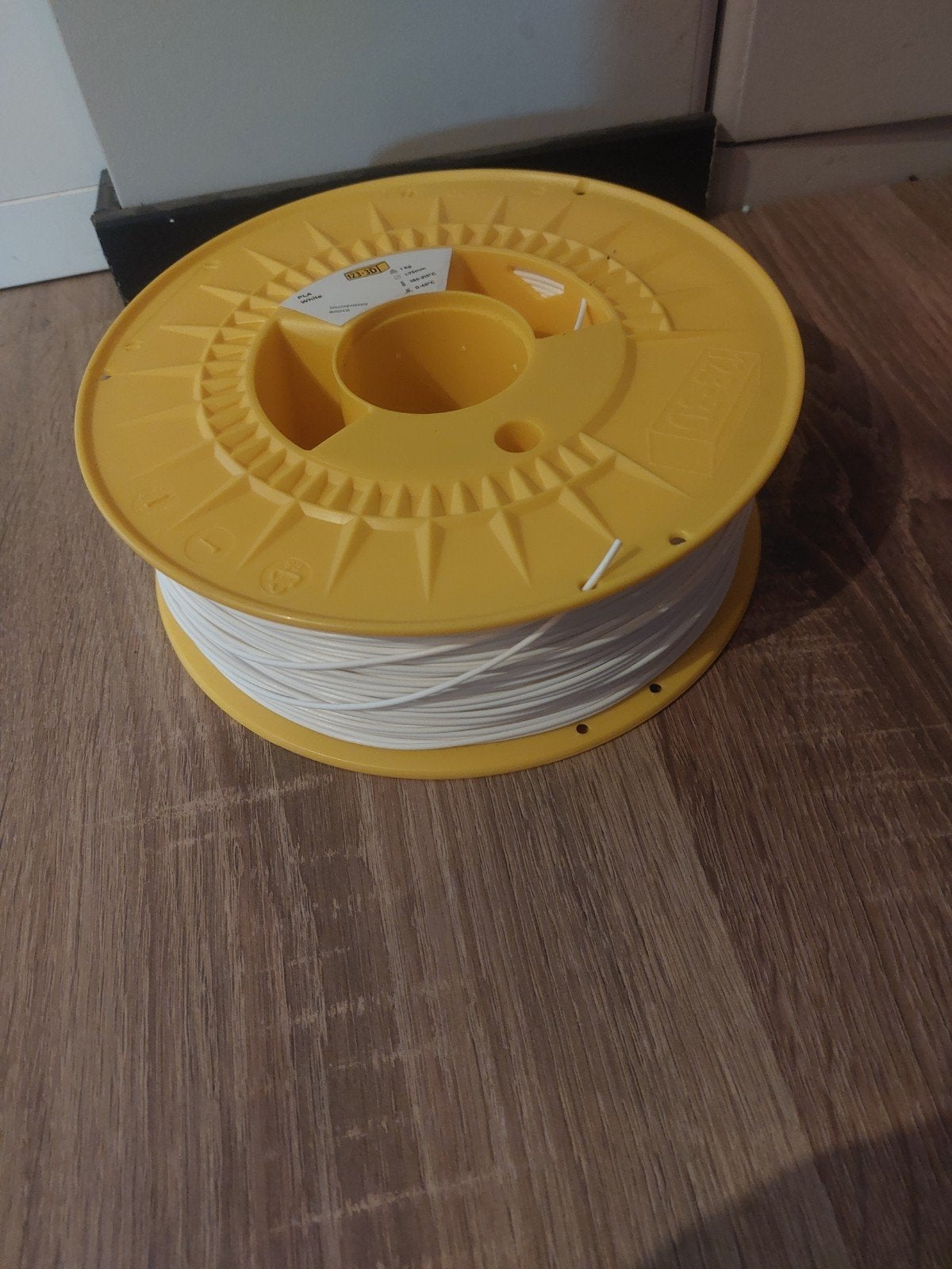 PLA Wit 1.75mm 1kg Filamentrol voor 3D-printer, Ophalen of Verzenden, Nieuw, Filamentrollen