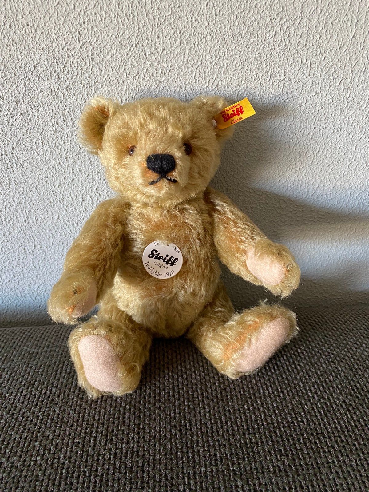 Steiffbeer original 1920 ,  25 cm ,000713, Ophalen, Zo goed als nieuw, Stoffen beer, Steiff