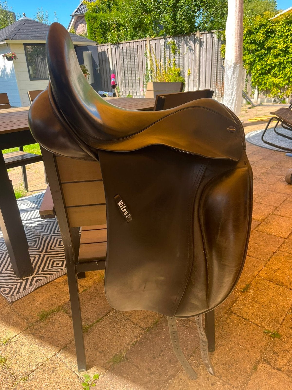 Dressuur zadel euroriding TITAN II, Dieren en Toebehoren, Paarden en Pony's | Zadels, Ophalen, Gebruikt, Dressuur