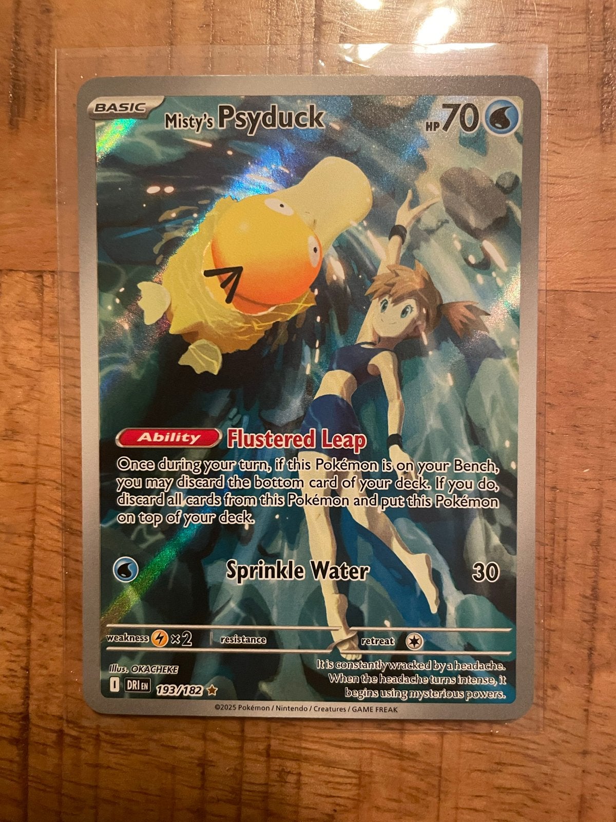 Misty's Psyduck 193/182 - Scarlet & Violet 151, Ophalen of Verzenden, Zo goed als nieuw, Losse kaart, Foil