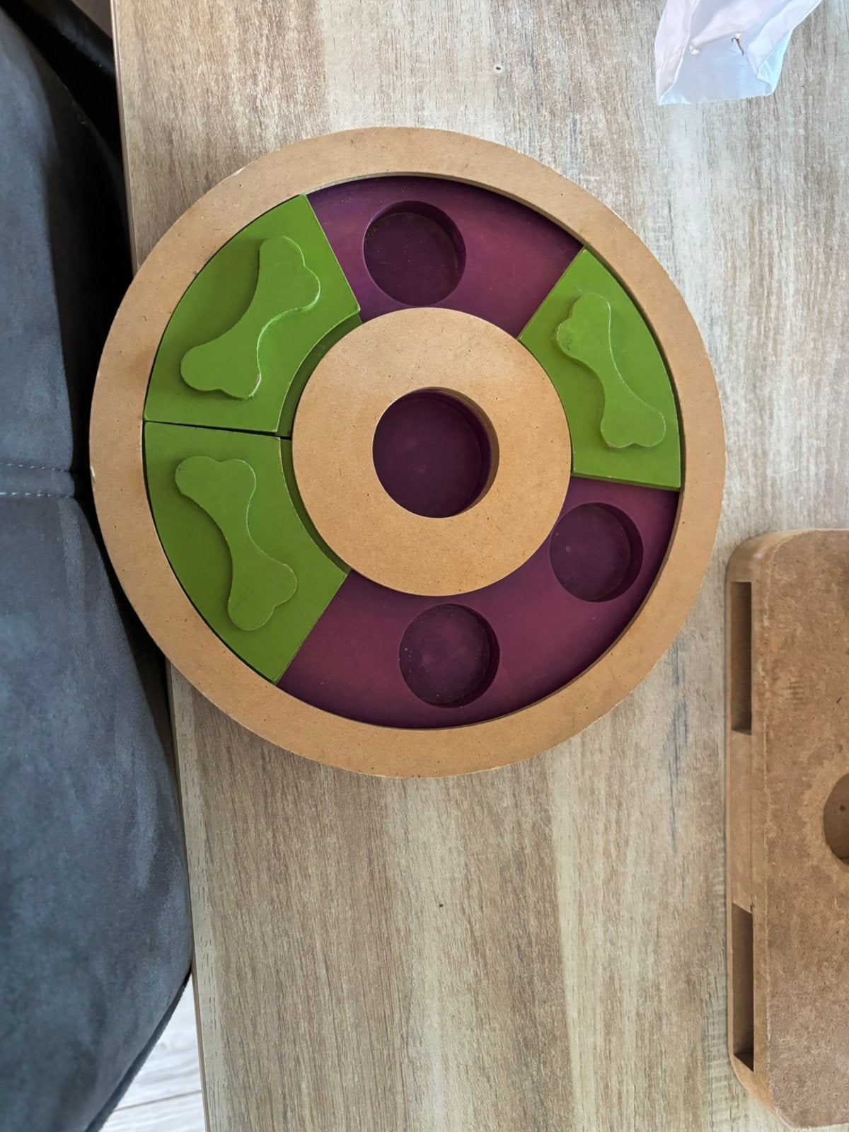 2 houten hondenpuzzels, Ophalen, Gebruikt, Trommel
