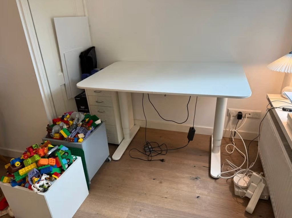 IKEA Bekant Elektrisch Zit-Sta Bureau 120x80cm, Huis en Inrichting, Bureaus, Ophalen of Verzenden, Elektrisch, Gebruikt