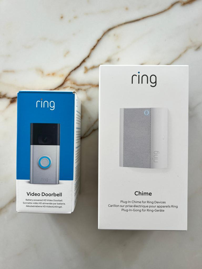 Ring videodeurbel + chime in verpakking., Huis en Inrichting, Deurbellen, Ophalen of Verzenden, Nieuw