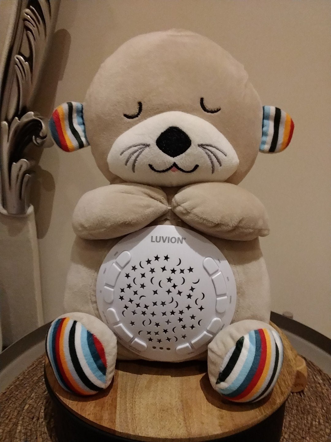 Luvion Projector Knuffel Otter - Sterrenhemel en Geluid, Kinderen en Baby's, Speelgoed | Knuffels en Pluche, Ophalen, Overige merken