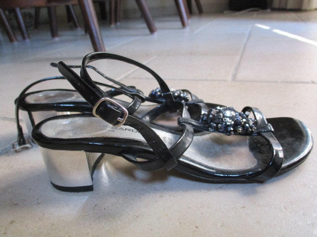 Rapisardi, size 37, Verzenden, Zwart, Sandalen of Muiltjes, Zo goed als nieuw