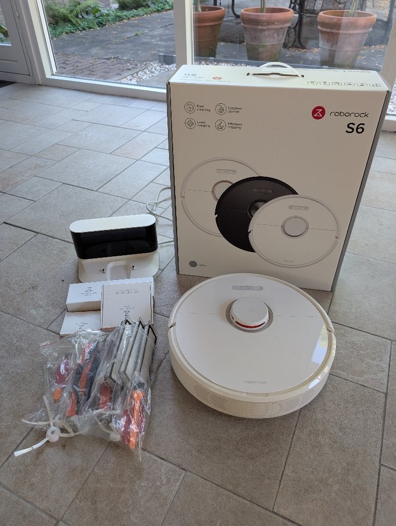 Roborock S6 Robotstofzuiger met Dweilfunctie, Overige merken, Gebruikt, Ophalen of Verzenden, Robotstofzuiger
