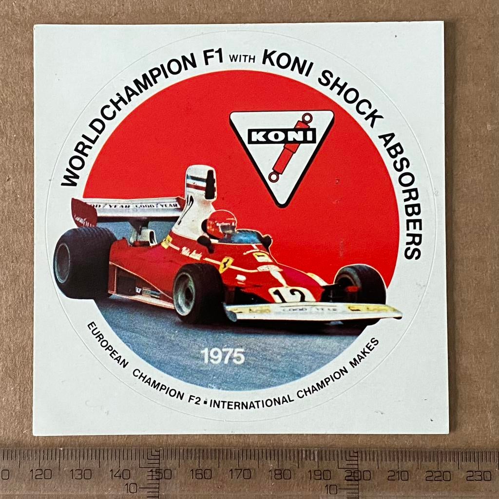 sticker koni, Verzenden, Zo goed als nieuw