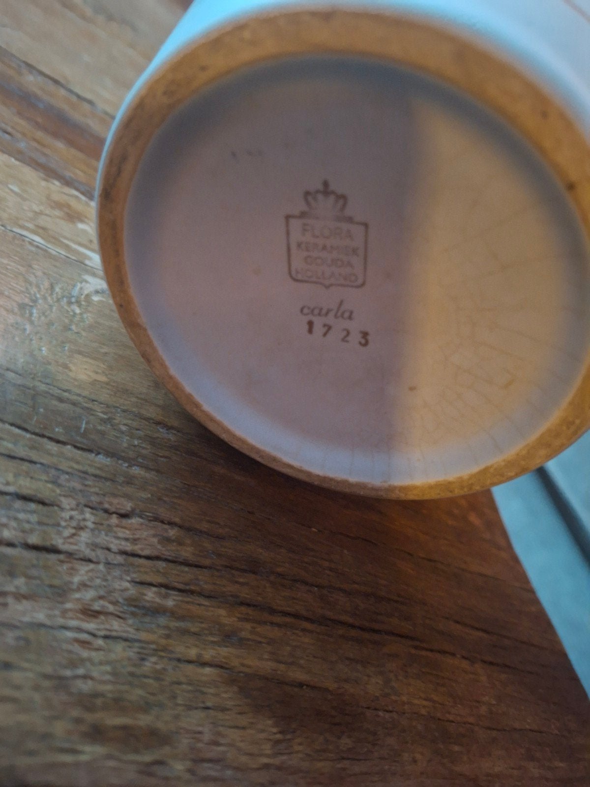 Vintage Flora Keramiek Gouda Holland Vaas - Carla 1723, Antiek en Kunst, Antiek | Vazen, Ophalen of Verzenden