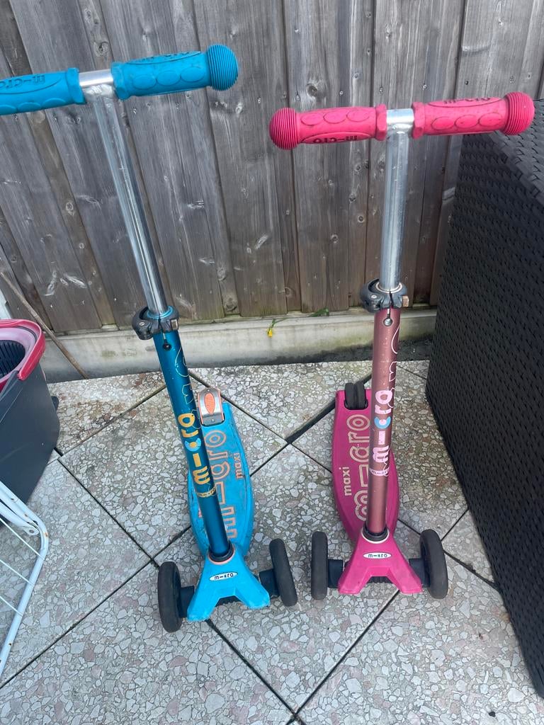 Micro steppen met lichtgevende wielen, Fietsen en Brommers, Steps, Ophalen, Gebruikt, Gewone step