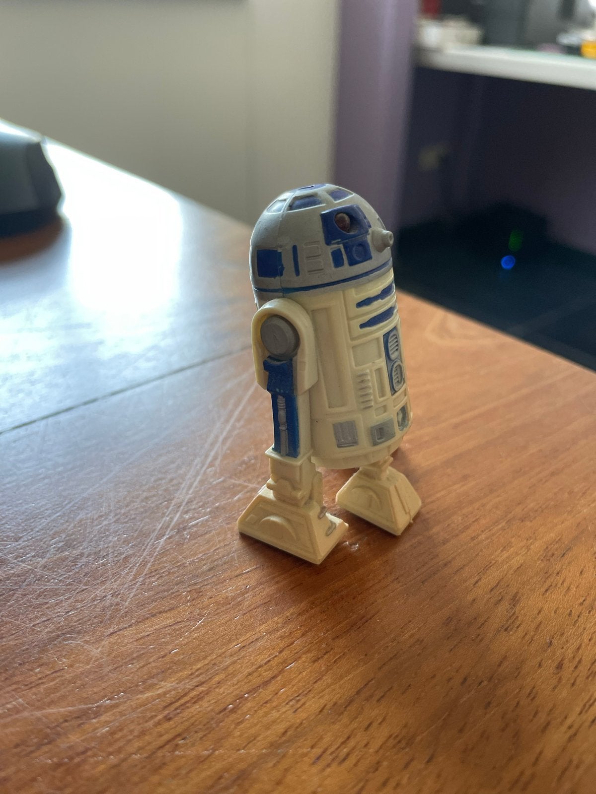 Kleine R2D2 figuur met licht en geluid - Amerika import, Verzamelen, Ophalen of Verzenden, Gebruikt