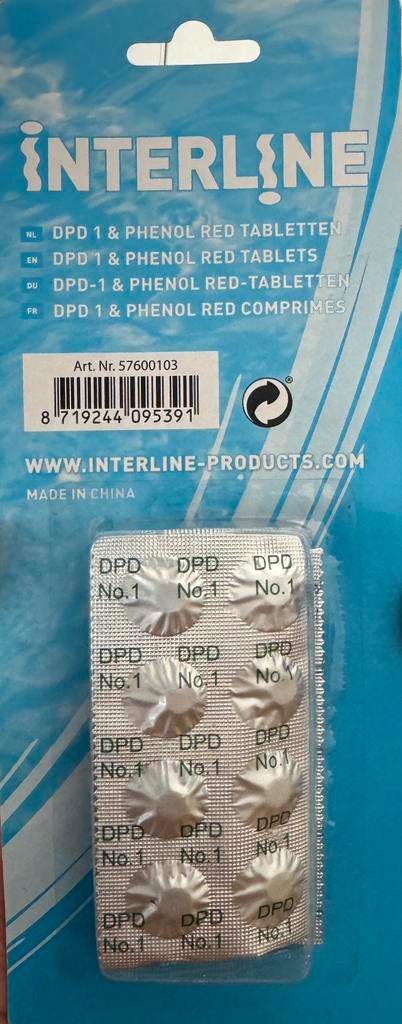 Interline  pH- en chloor testset, Ophalen of Verzenden, Nieuw, Reinigingsmiddel