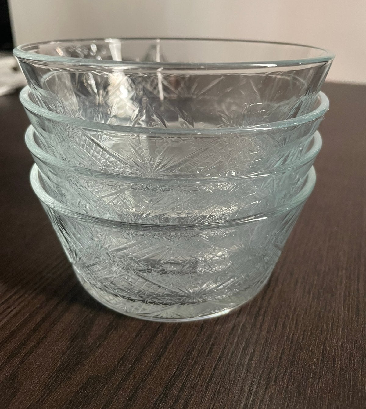 Blomus Amilio schaaltjes AH - 4 stuks - puntgaaf, Nieuw, Ophalen of Verzenden, Overige stijlen, Glas