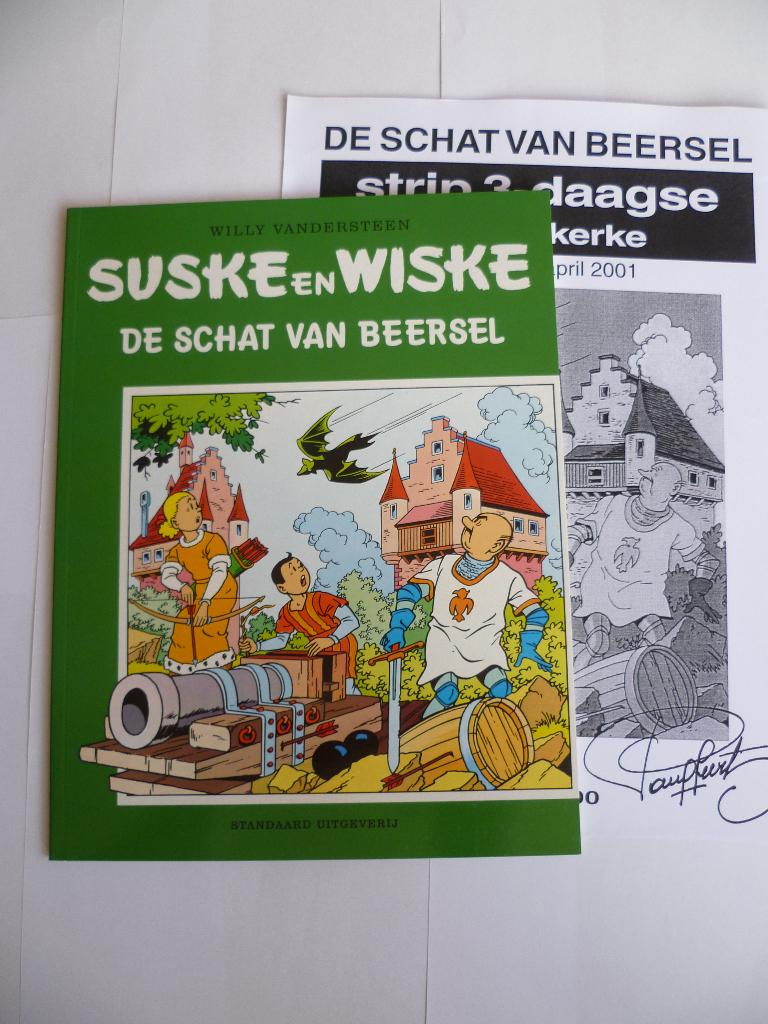 S&W MIDDELKERKE UITGAVE"DE SCHAT VAN BEERSEL"+BIJLAGE 2001, Boeken, Stripboeken, Zo goed als nieuw, Eén stripboek, Ophalen of Verzenden