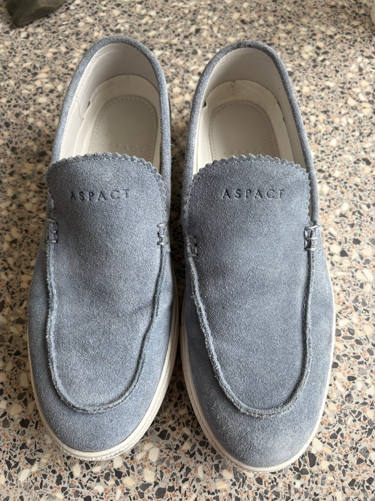 ASPACT Suède Loafers - Zo goed als nieuw, Kleding | Heren, Ophalen of Verzenden, Zo goed als nieuw, Blauw, Loafers