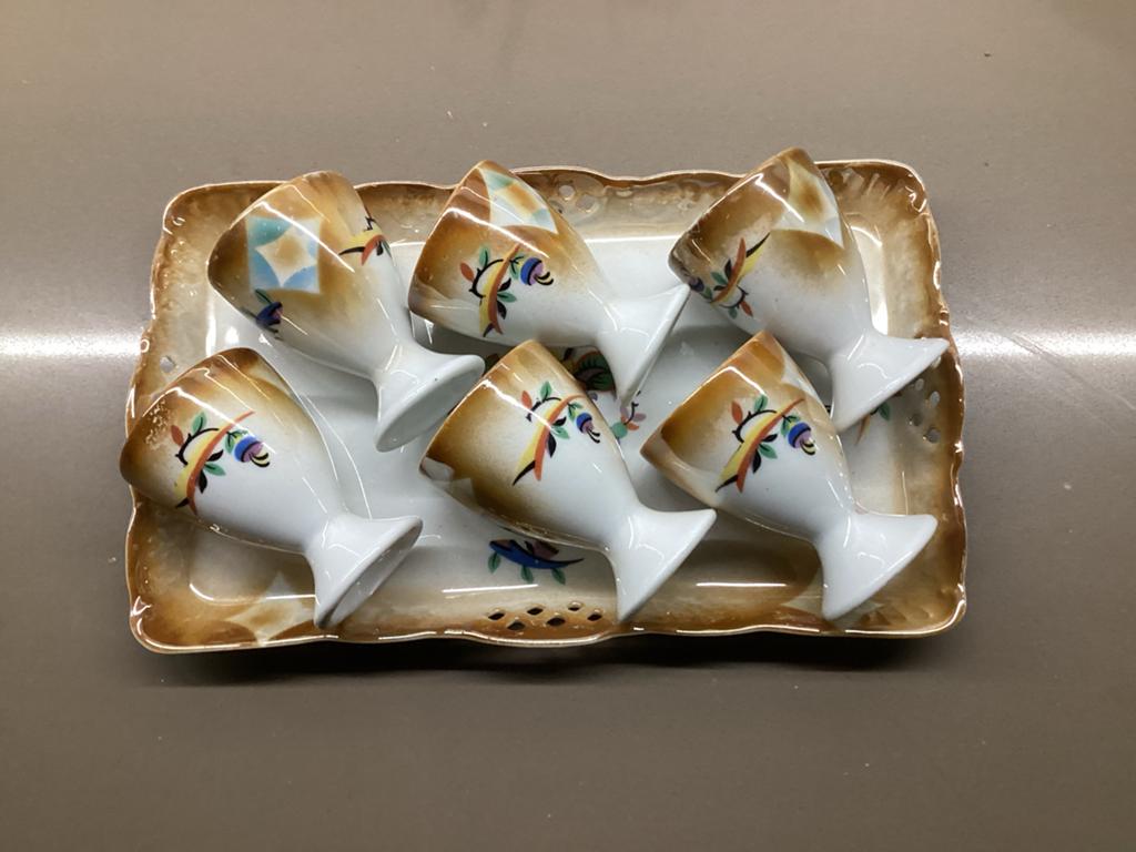 Eierdopjes op blaadje, Ophalen of Verzenden