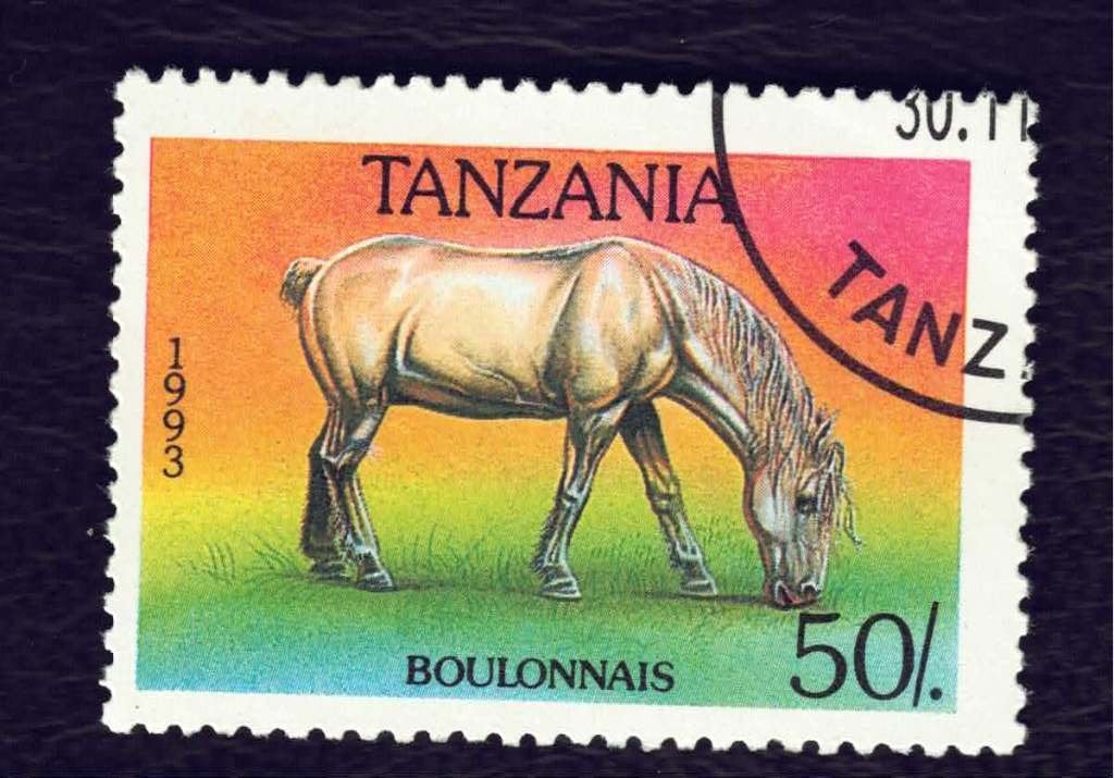 Fauna - Dieren - Paarden - Tanzania - cat.nr. 1678 - 50/., Ophalen of Verzenden, Gestempeld, Dier of Natuur
