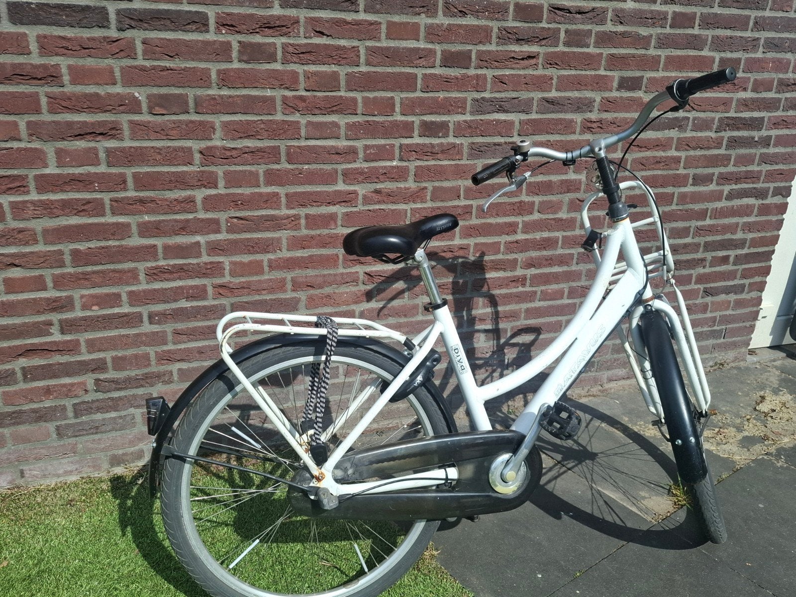 Batavus Diva meisjesfiets 26 inch - Wit, Gebruikt, Ophalen, Velgrem, Batavus, 50 tot 53 cm