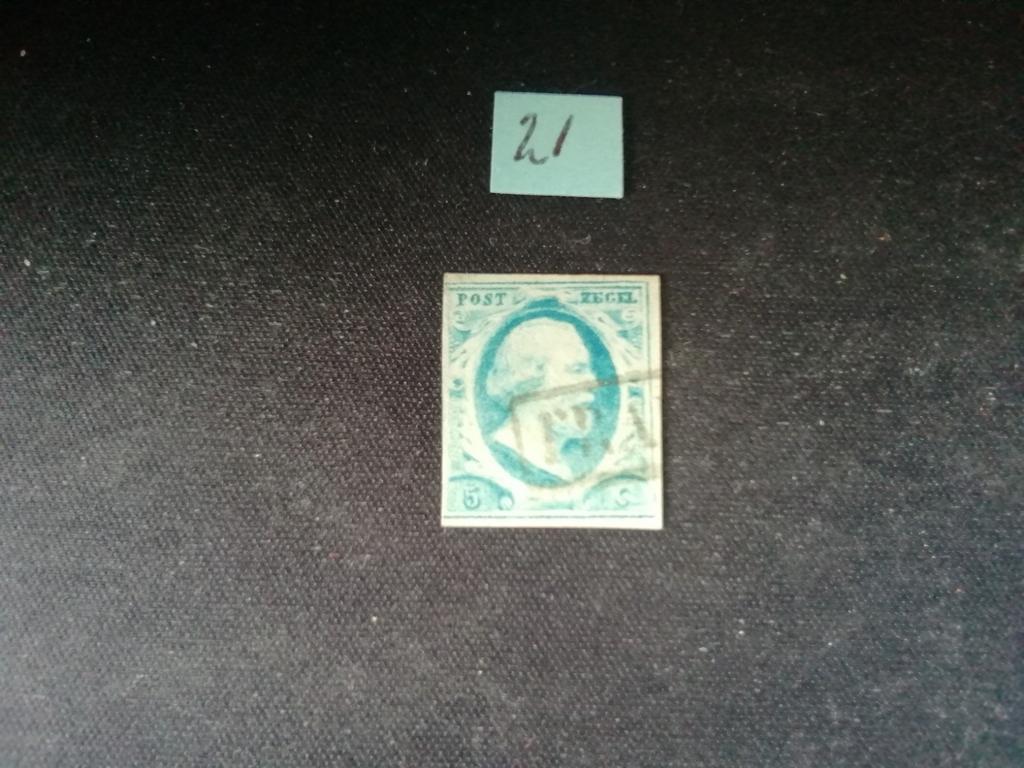 NEDERLAND KONING WILLEM III NR I GESTEMPELD, Postzegels en Munten, Postzegels | Nederland, Ophalen of Verzenden, T/m 1940, Gestempeld