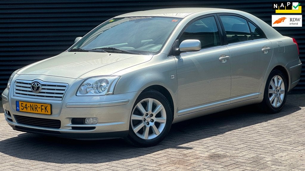 Toyota Avensis 1.8 VVTi Linea Sol | Zeer goed onderhouden |, Auto's, Toyota, Voorwielaandrijving, Zwart, 4 cilinders, 129 pk